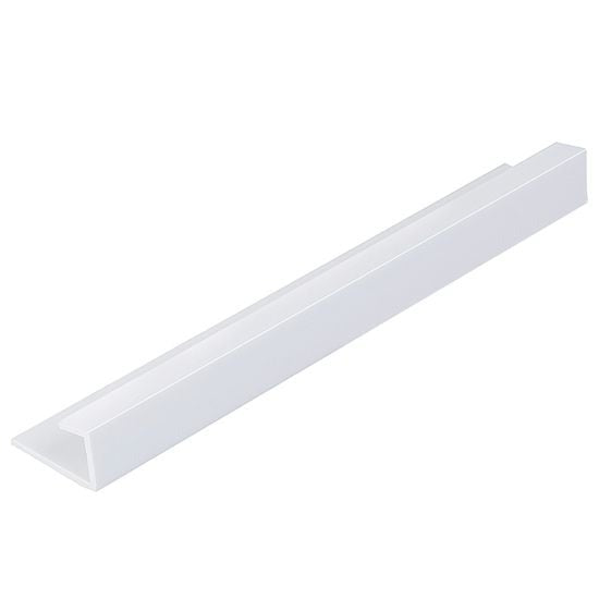 White 10mm Wall Panel End Caps - 2.4m