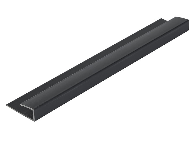 Black 5mm Wall Panel End Caps - 2.6m