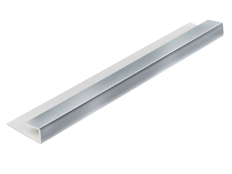 Chrome 5mm Wall Panel End Caps - 2.6m