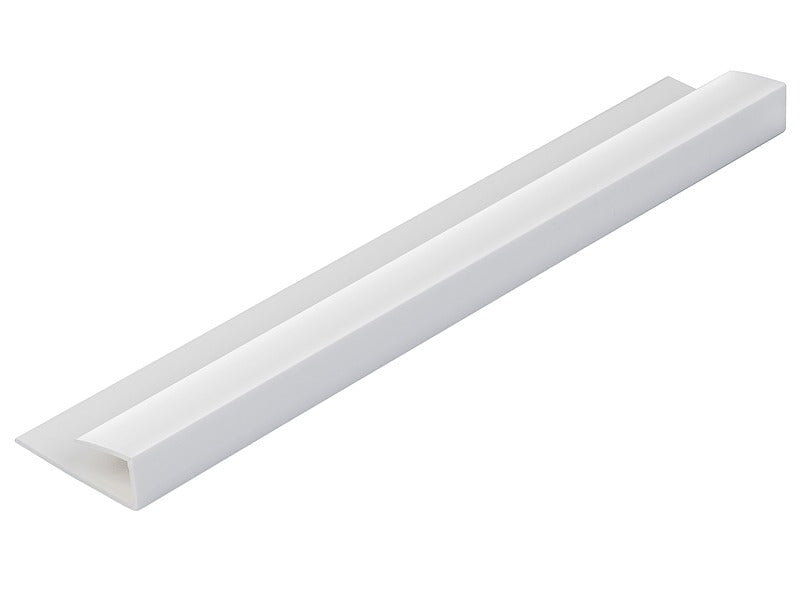 White 5mm Wall Panel End Caps - 2.6m