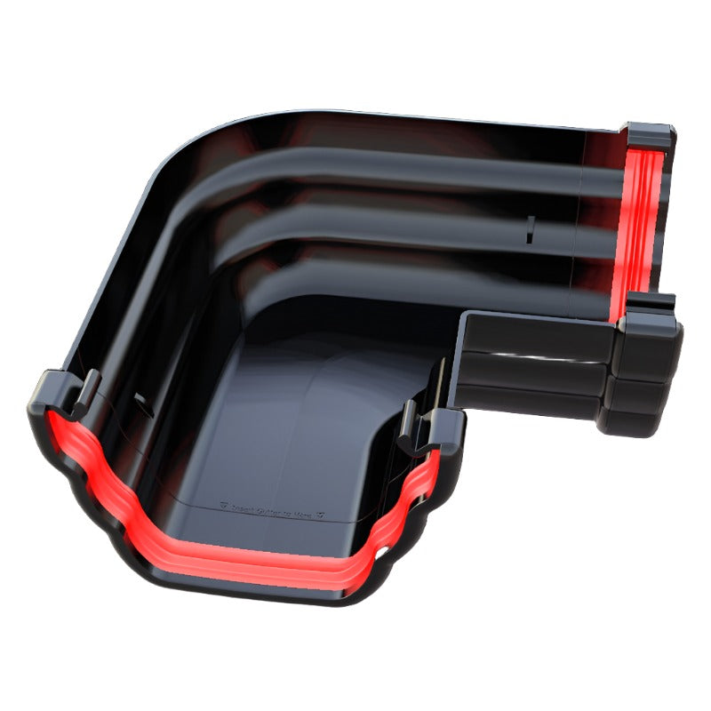 Black ogee 90 degree angle