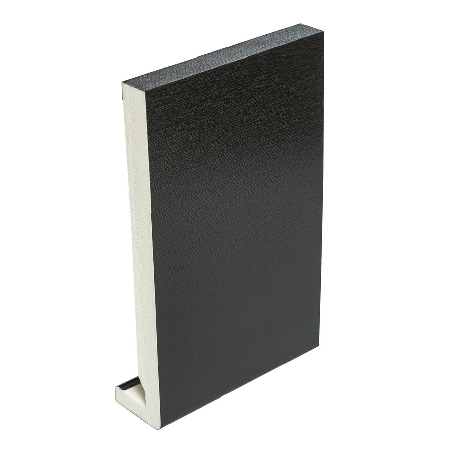 Black UPVC Full Replacement Fascia Board - Length 5m x Width 405mm