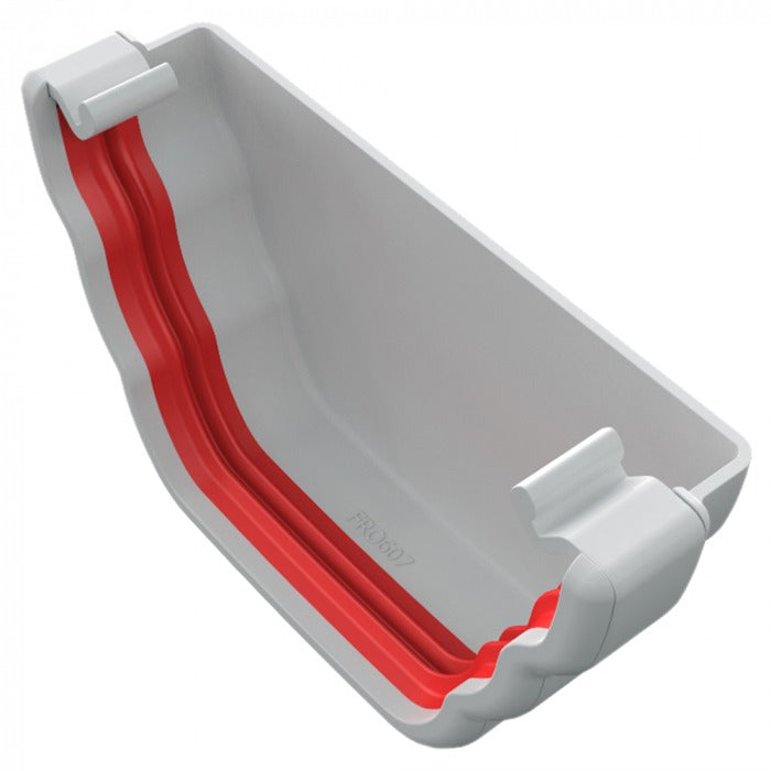 Freeflow Ogee White External Stop end