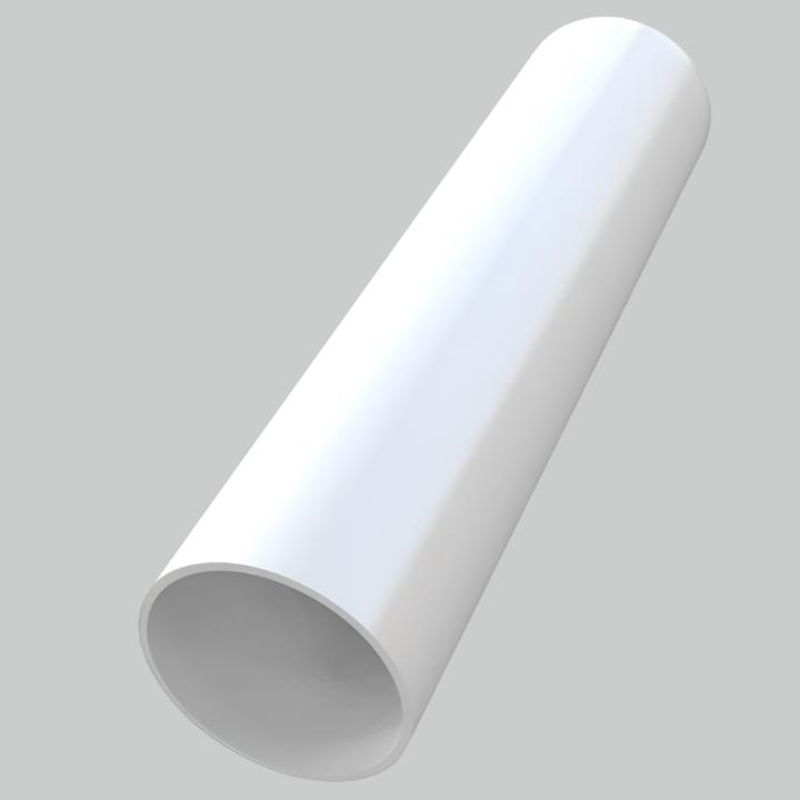 FreeFlow White Round Downpipe - 68mm Wide x 2.75m Length