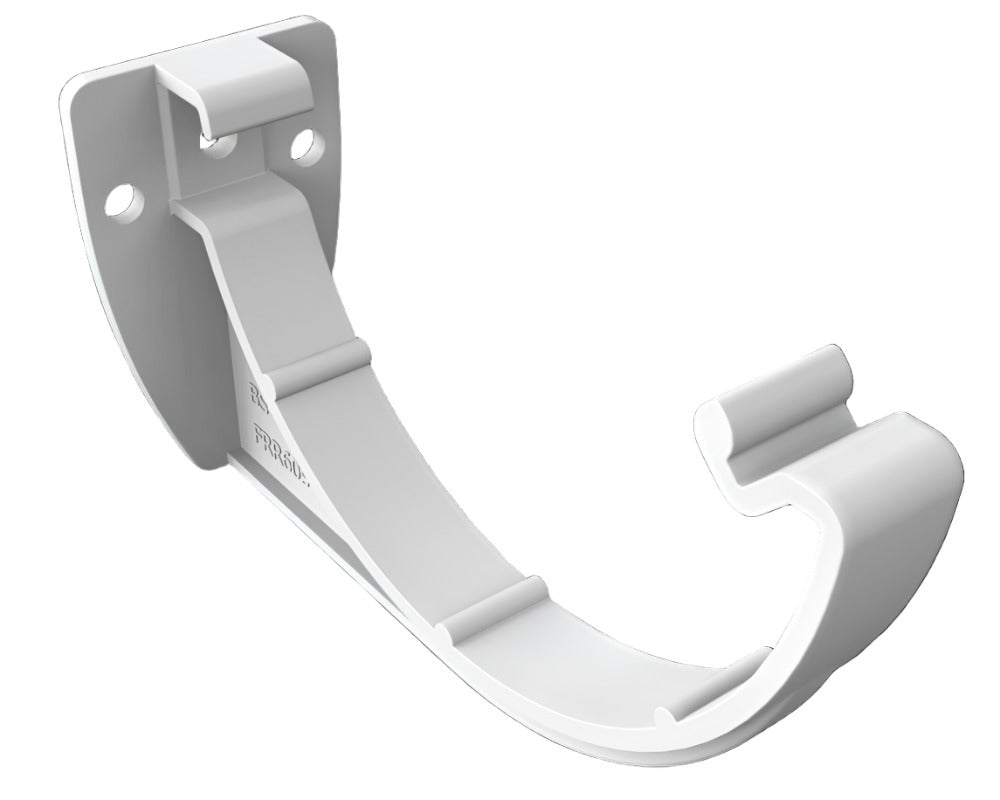 Half Round Gutter Bracket White