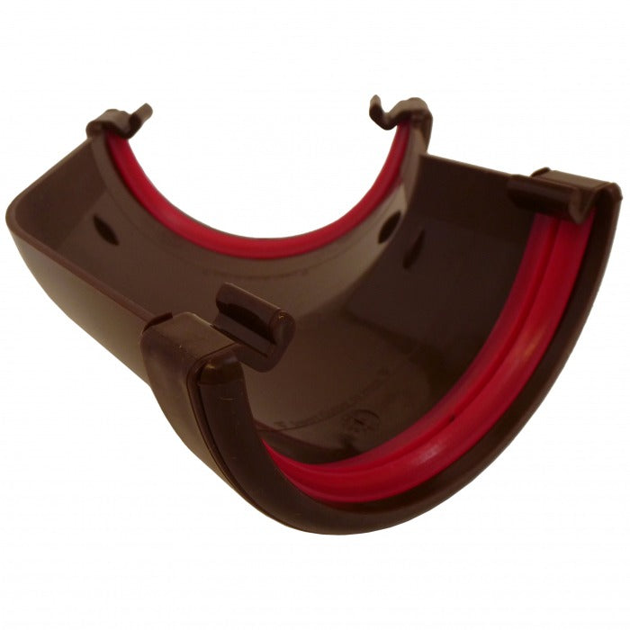 Half Round Brown Gutter 135 Degree Angle