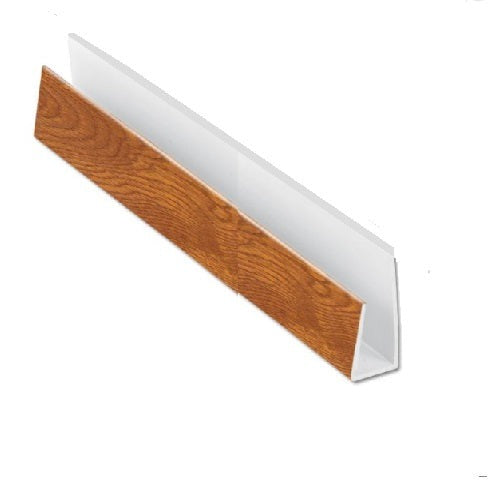 Light oak soffit starter trim