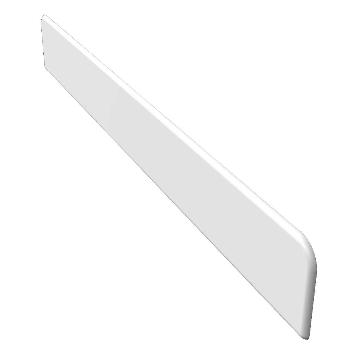 White window sill cover end cap