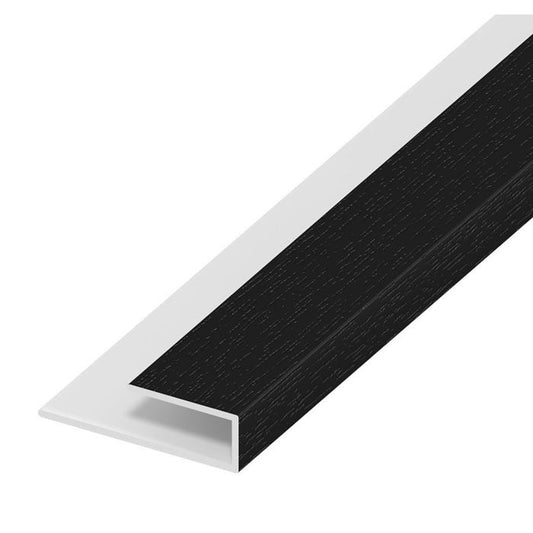 Black soffit starter trim