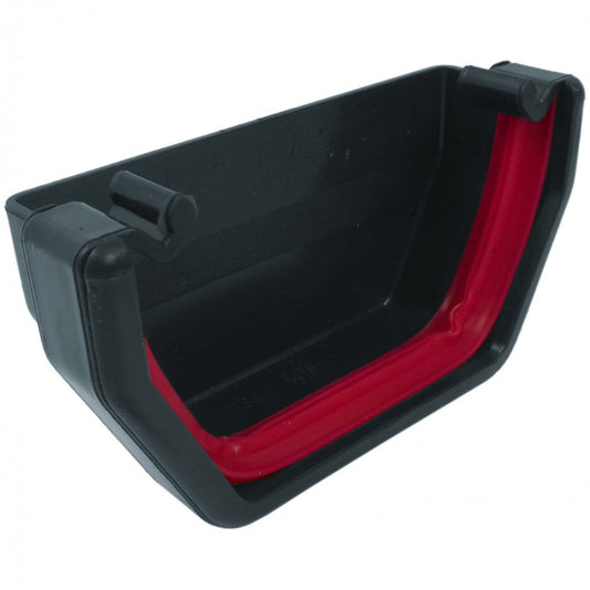 Freeflow Anthracite Grey Square Guttering External Stop end