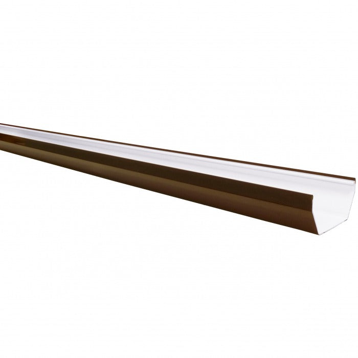 Freeflow Brown Square Gutter - Length 4m x Width 114mm