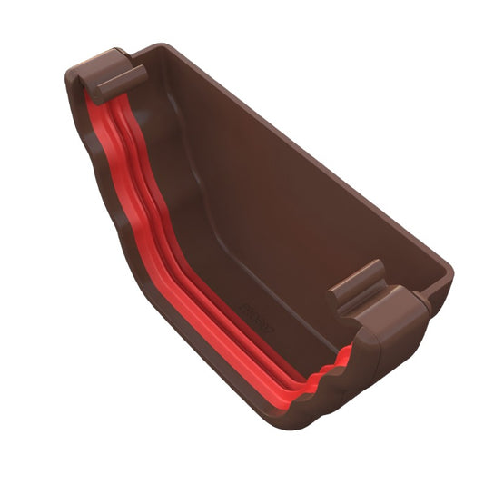 Freeflow Ogee Stop End Brown