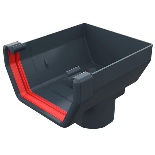 Freeflow square gutter stop end outlet 