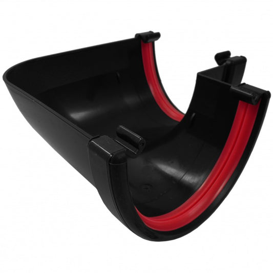 Freeflow Black Half Round Gutter Angle 90 Degrees