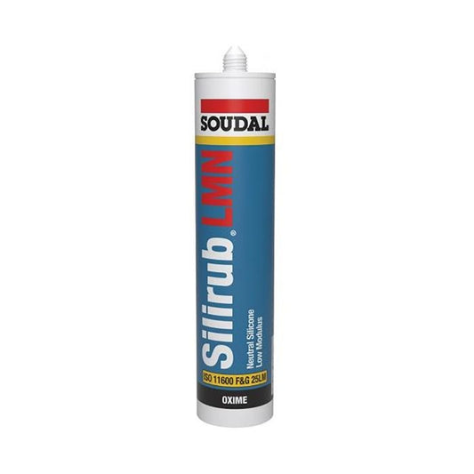 Soudal Silirub Silicone Sealant - Brilliant White