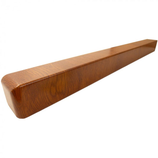 Light Oak Double Square Fascia Corner - 600mm