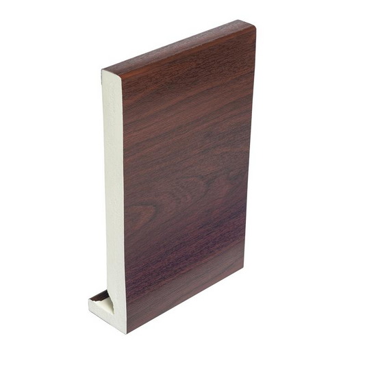Rosewood UPVC Full Replacement Fascia Board - Length 5m x Width 175mm