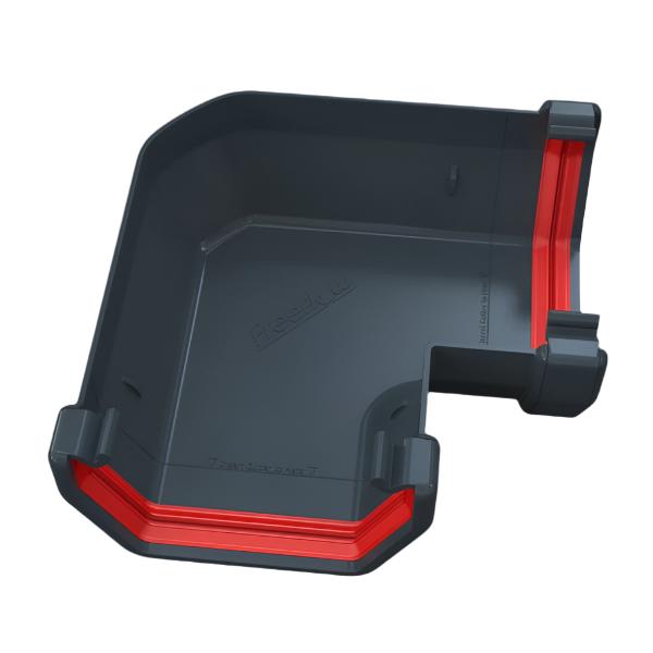 Freeflow Gutter anthracite Grey 90 angle 