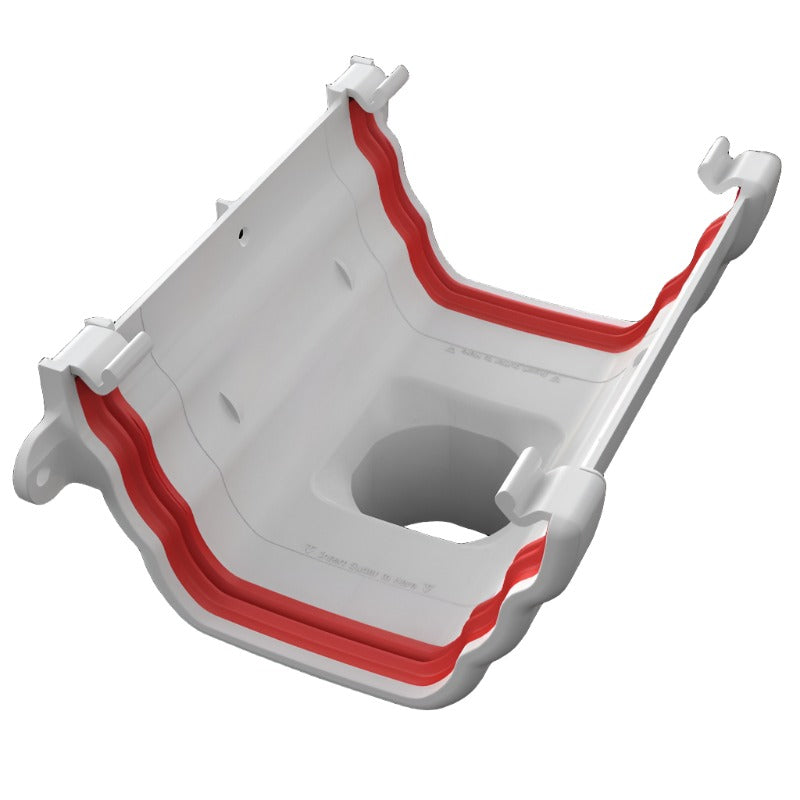 Freeflow white ogee Running outlet 