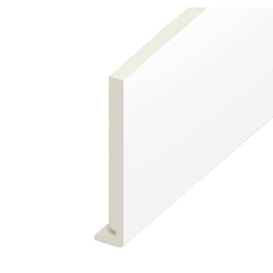 White UPVC Full Replacement Fascia Board - Length 5m x Width 225mm
