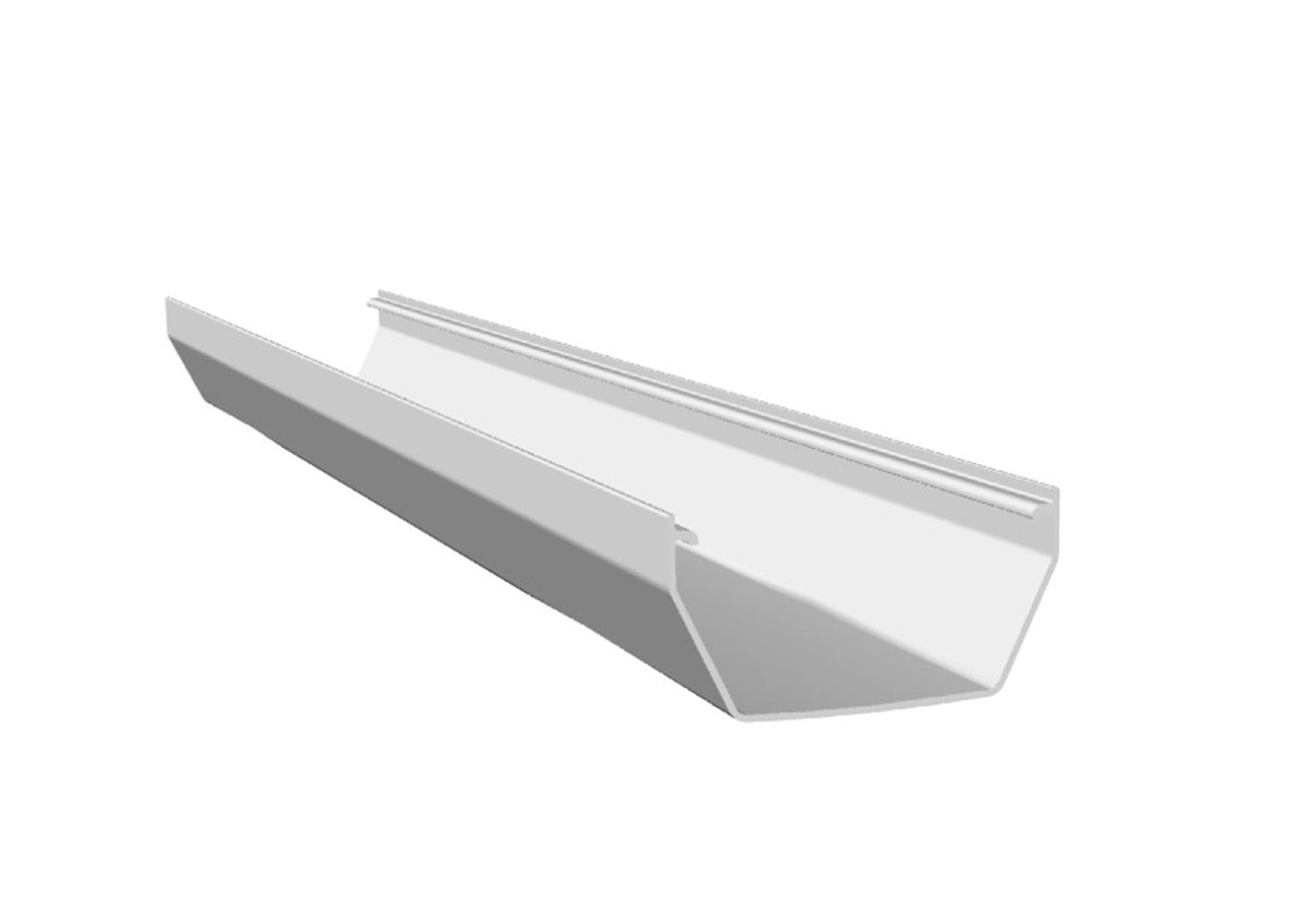 White square 4 metre gutter 