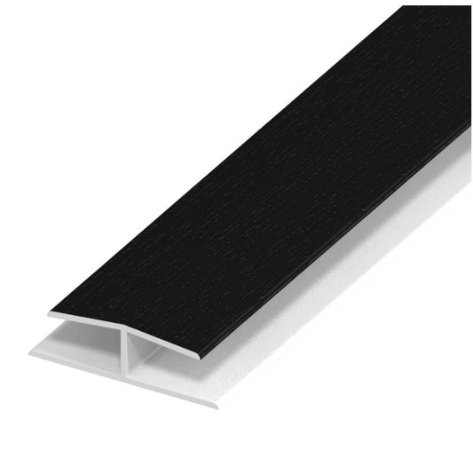 Soffit Board Joint Trim - Blackgrain - 5m