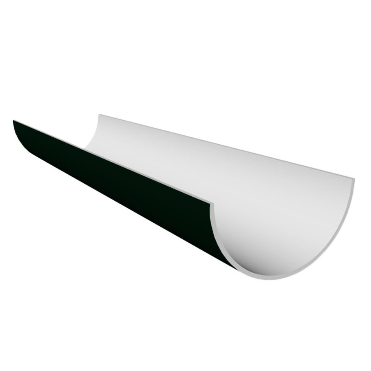 Freeflow Black Half Round Gutter - Length 4m x Width 112mm
