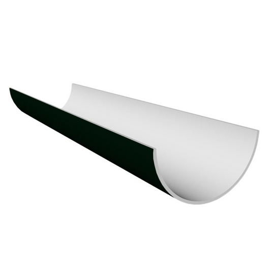 Freeflow Black Half Round Gutter - Length 4m x Width 112mm