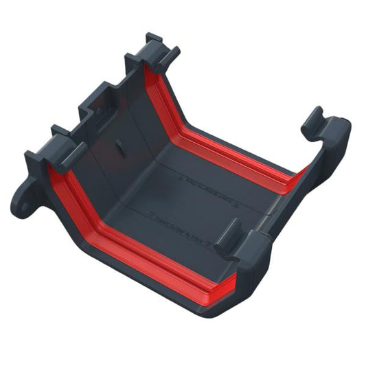 anthracite grey square gutter union