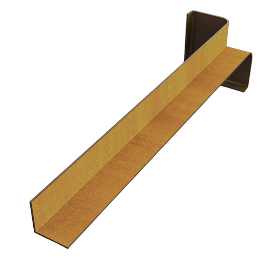 Light oak internal fascia corner 