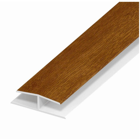 Soffit Board Joint Trim - Light Oak - 5m